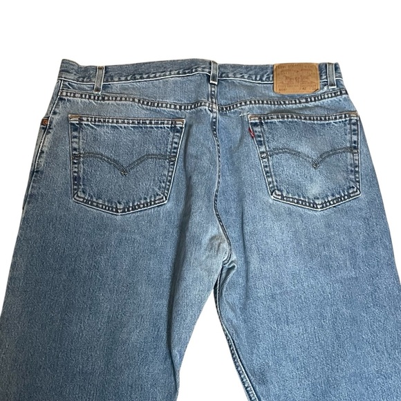 Vtg 90s LEVI LEVI’S 505 Men’s 42x30  Denim Jeans Medium Wash Classic Casual READ - Picture 4 of 13